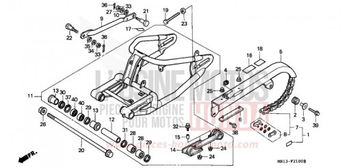 BRAS OSCILLANT VT600CJ de 1988